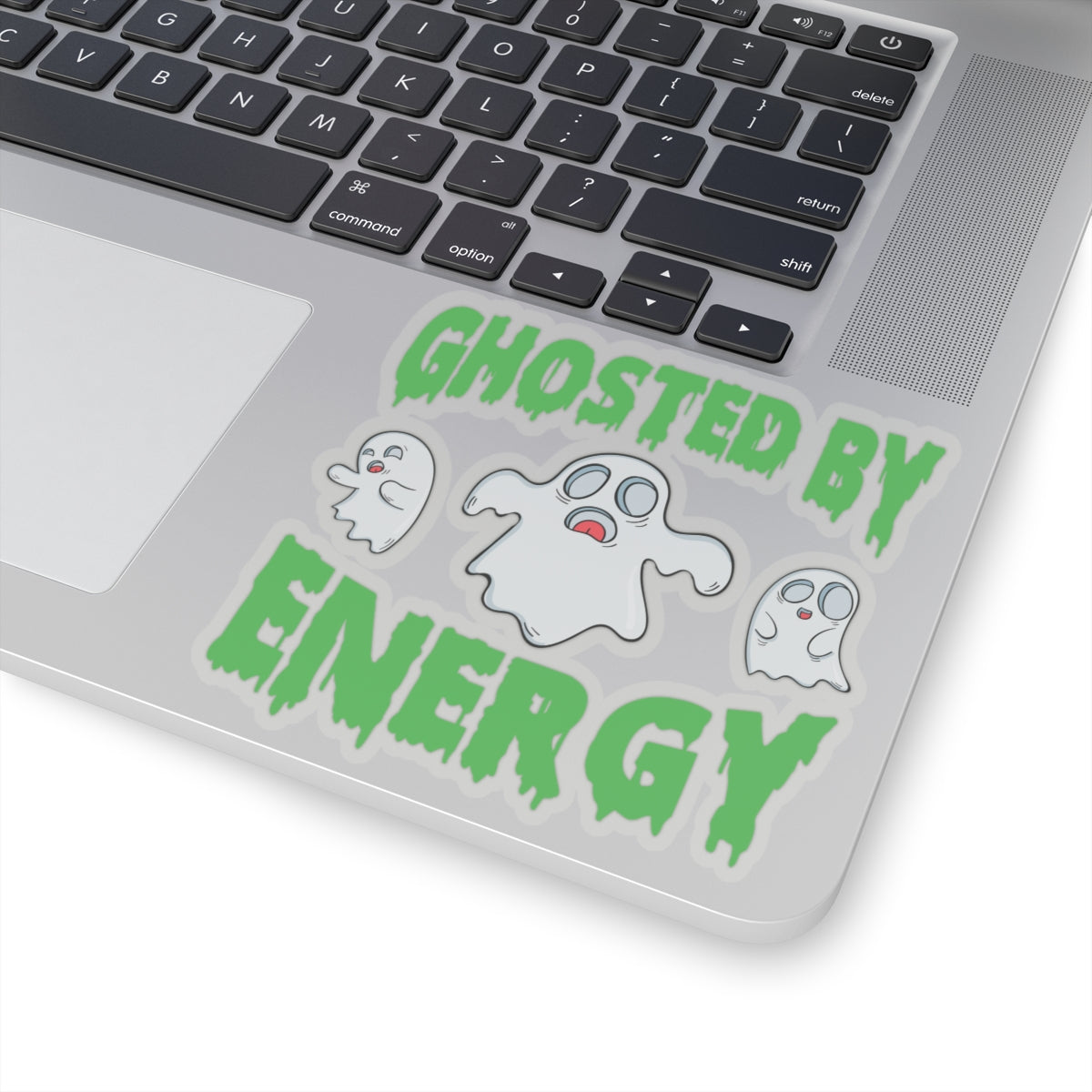 Ghosted by Energy with Spooky Ghosts, Sticker (In Color)