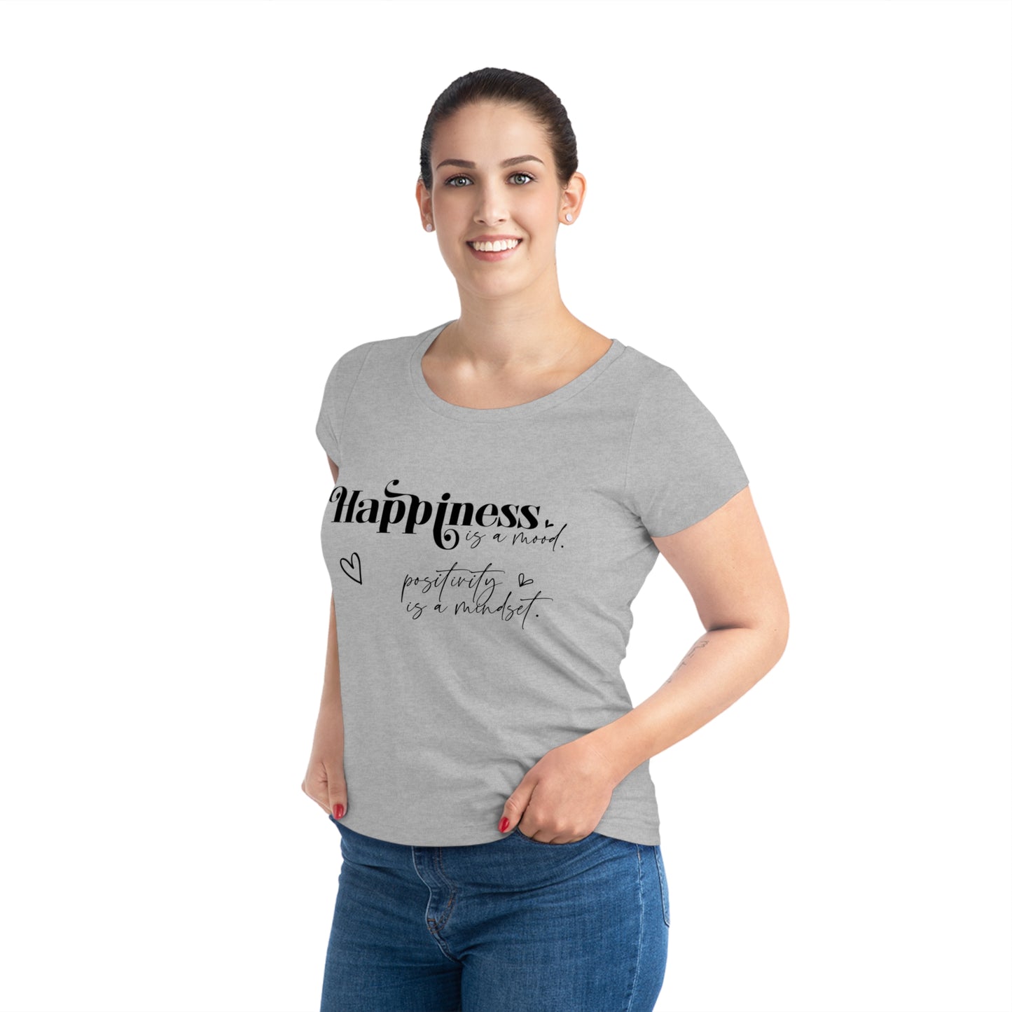 Happiness is a Mood, Women's Jazzer T-shirt (Light), Printed