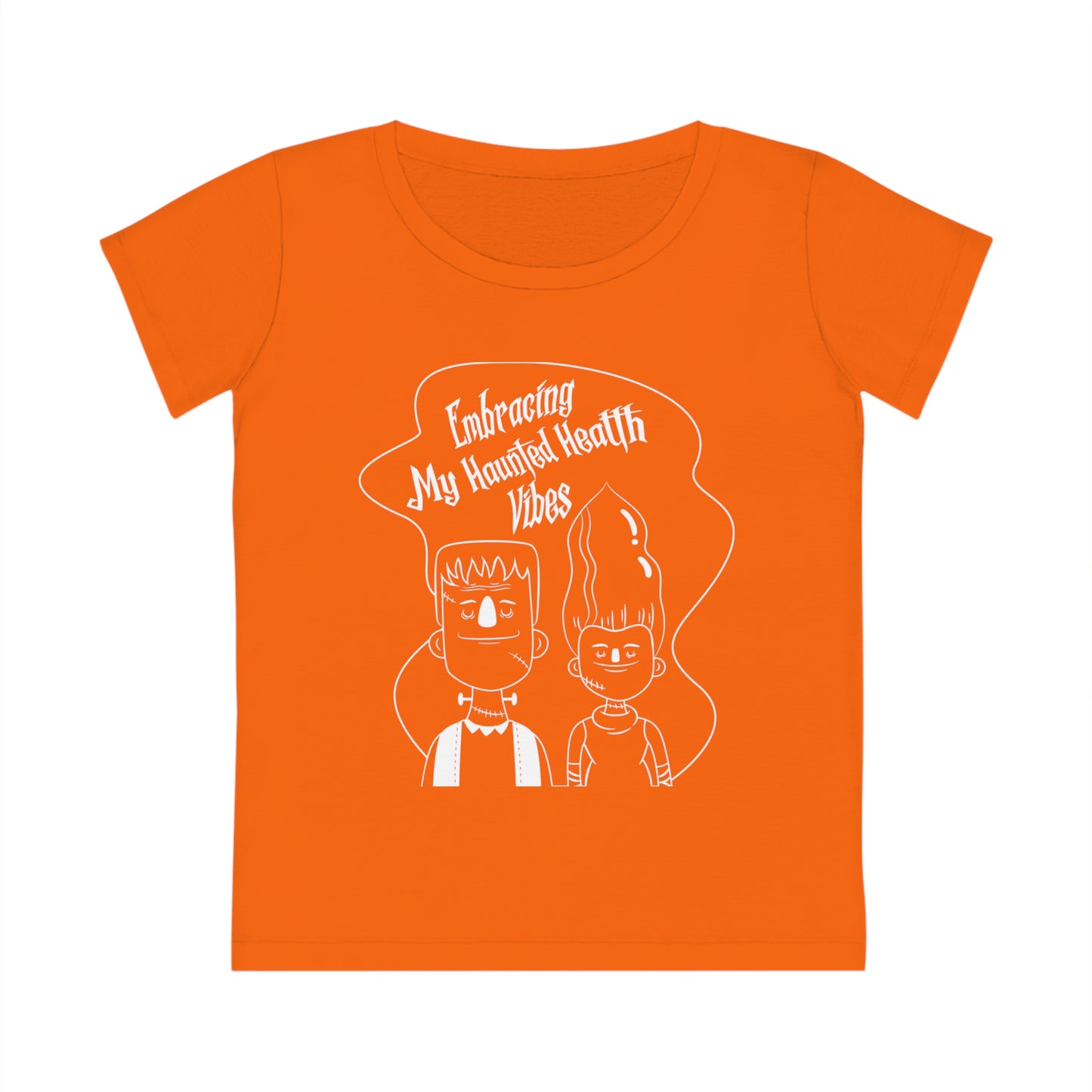 Embracing My Haunted Health Vibes, Women's Jazzer T-shirt (Dark), Printed