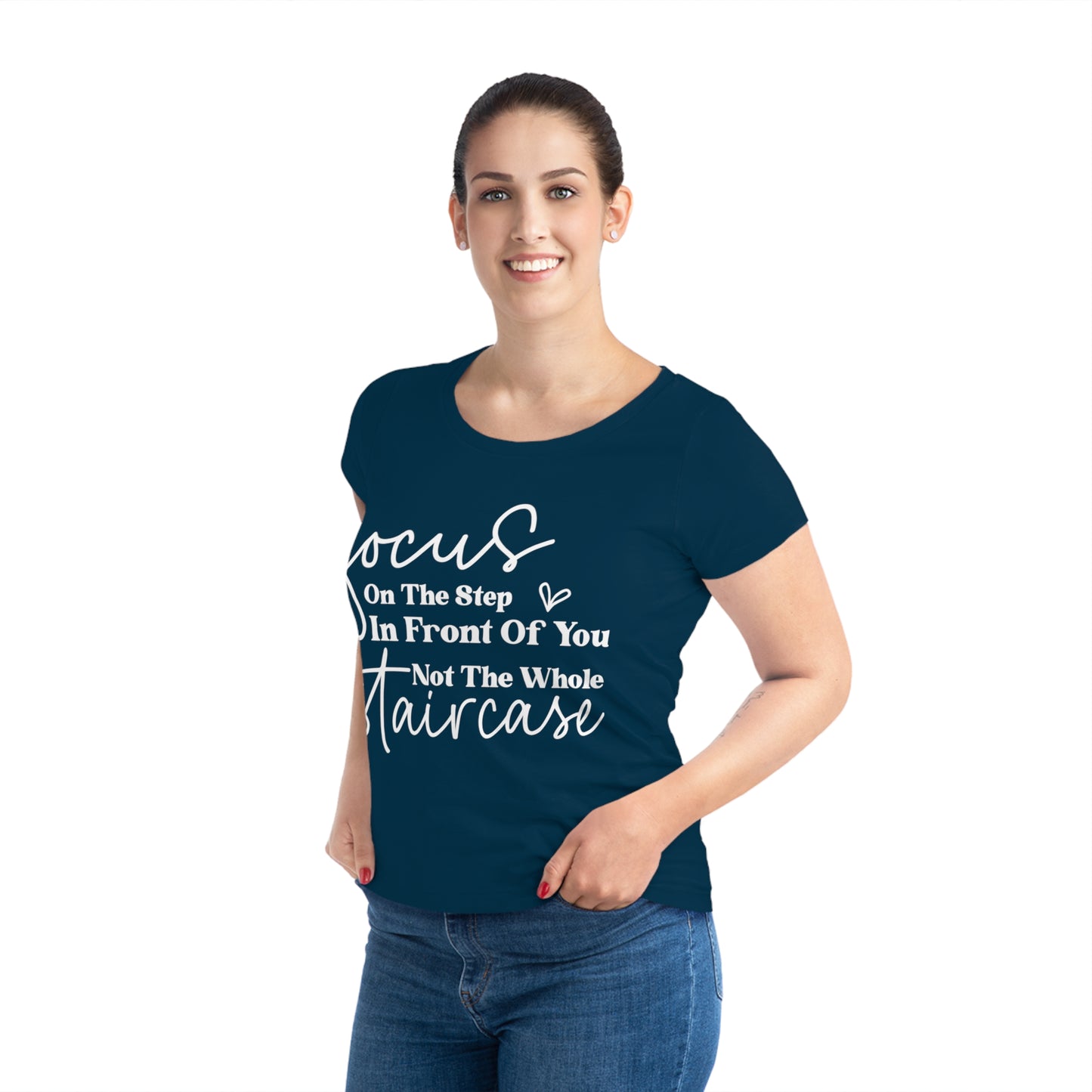 Every Challenge I Face, Women's Jazzer T-shirt (Dark), Printed