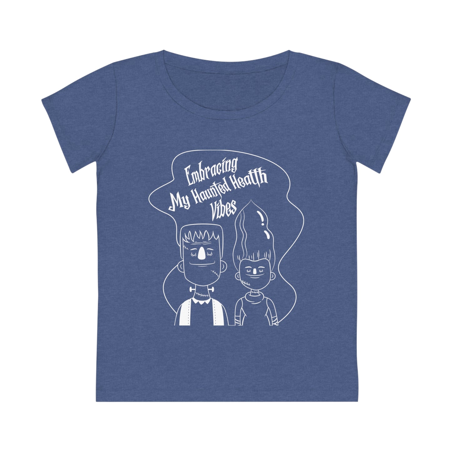 Embracing My Haunted Health Vibes, Women's Jazzer T-shirt (Dark), Printed