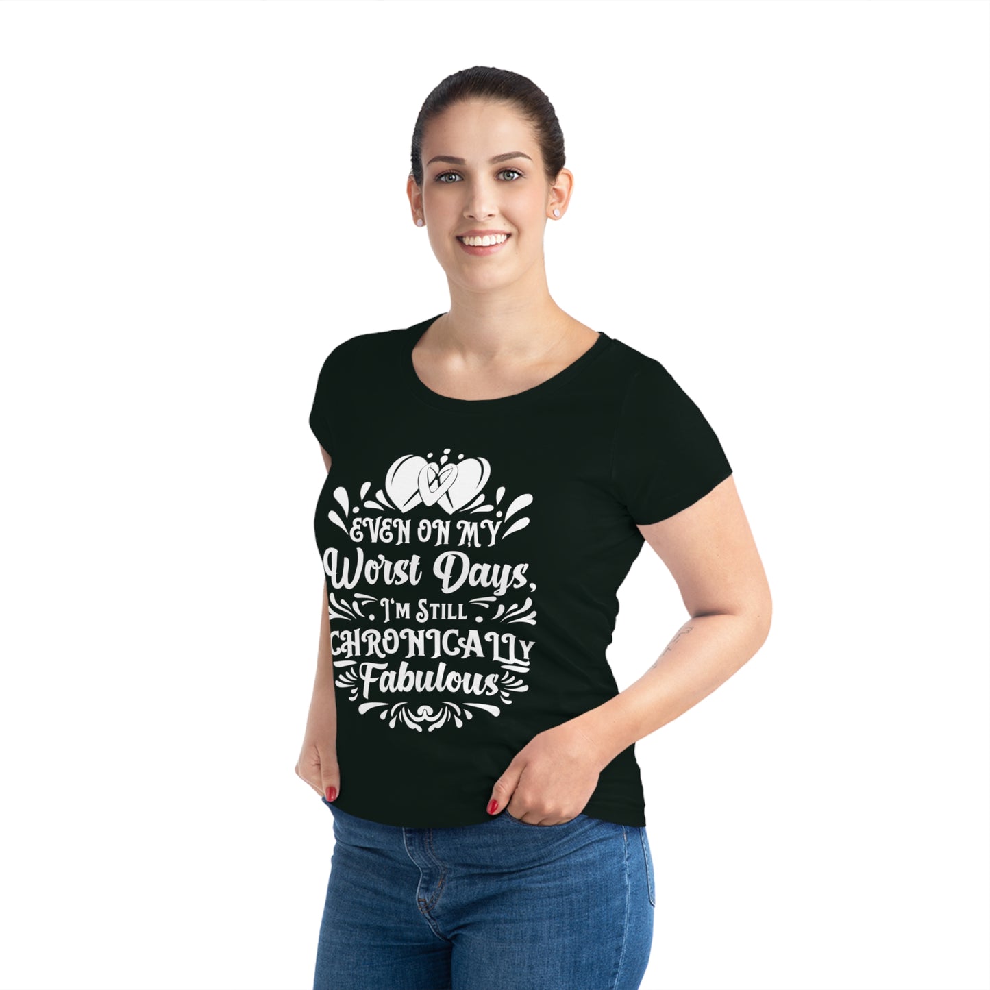 Even on My Worst Days, Women's Jazzer T-shirt (Dark), Printed