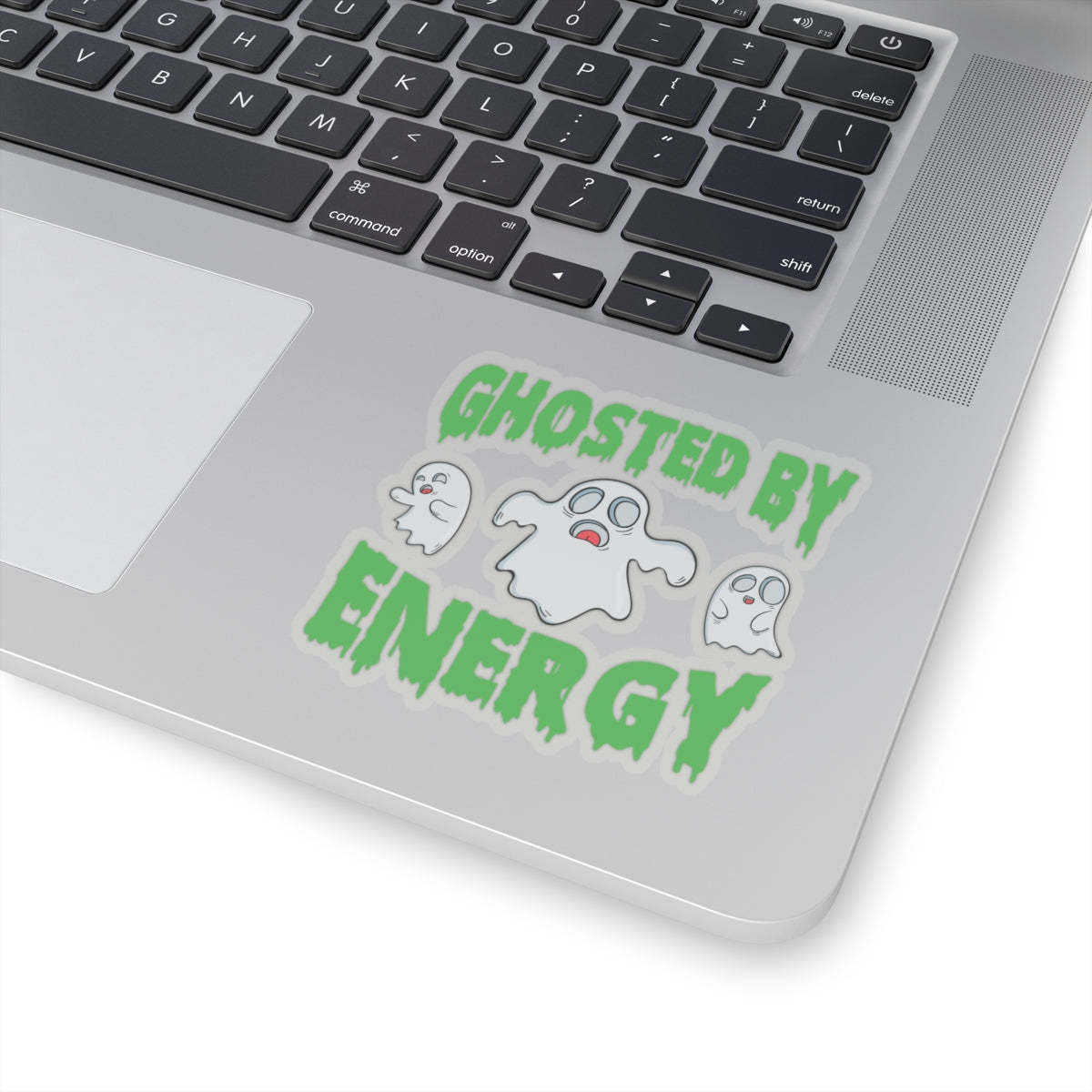 Ghosted by Energy with Spooky Ghosts, Sticker (In Color)