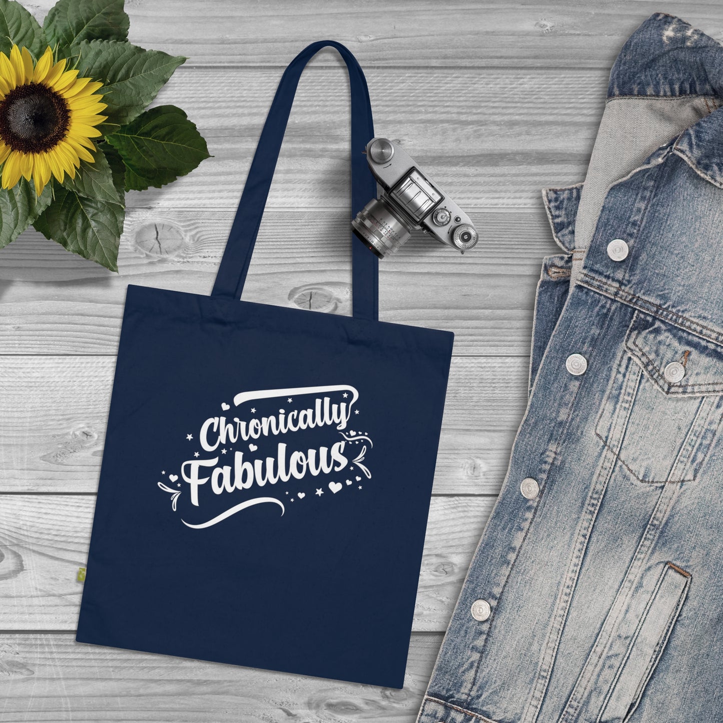 Chronically Fabulous, Organic Tote (Colorful), Printed