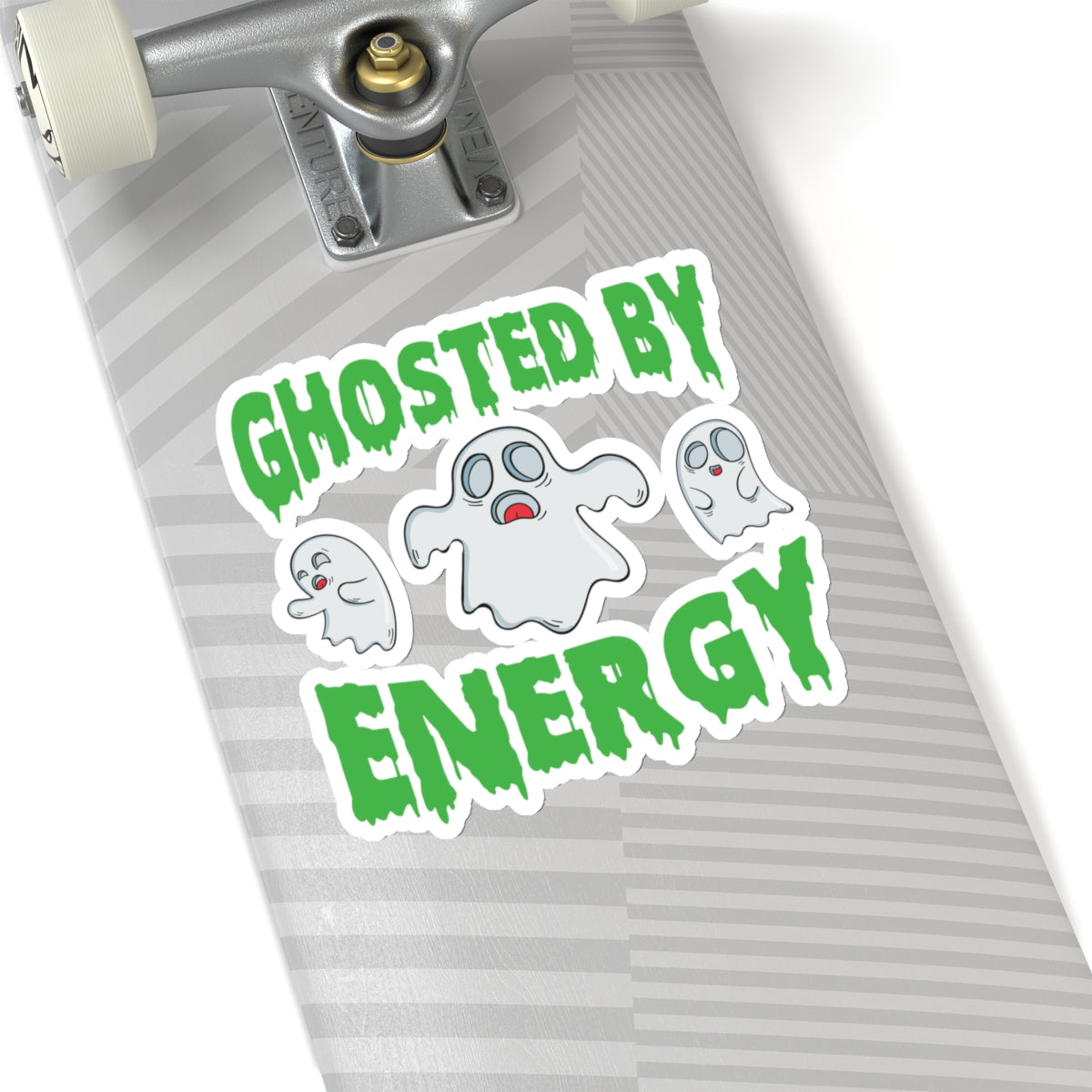 Ghosted by Energy with Spooky Ghosts, Sticker (In Color)