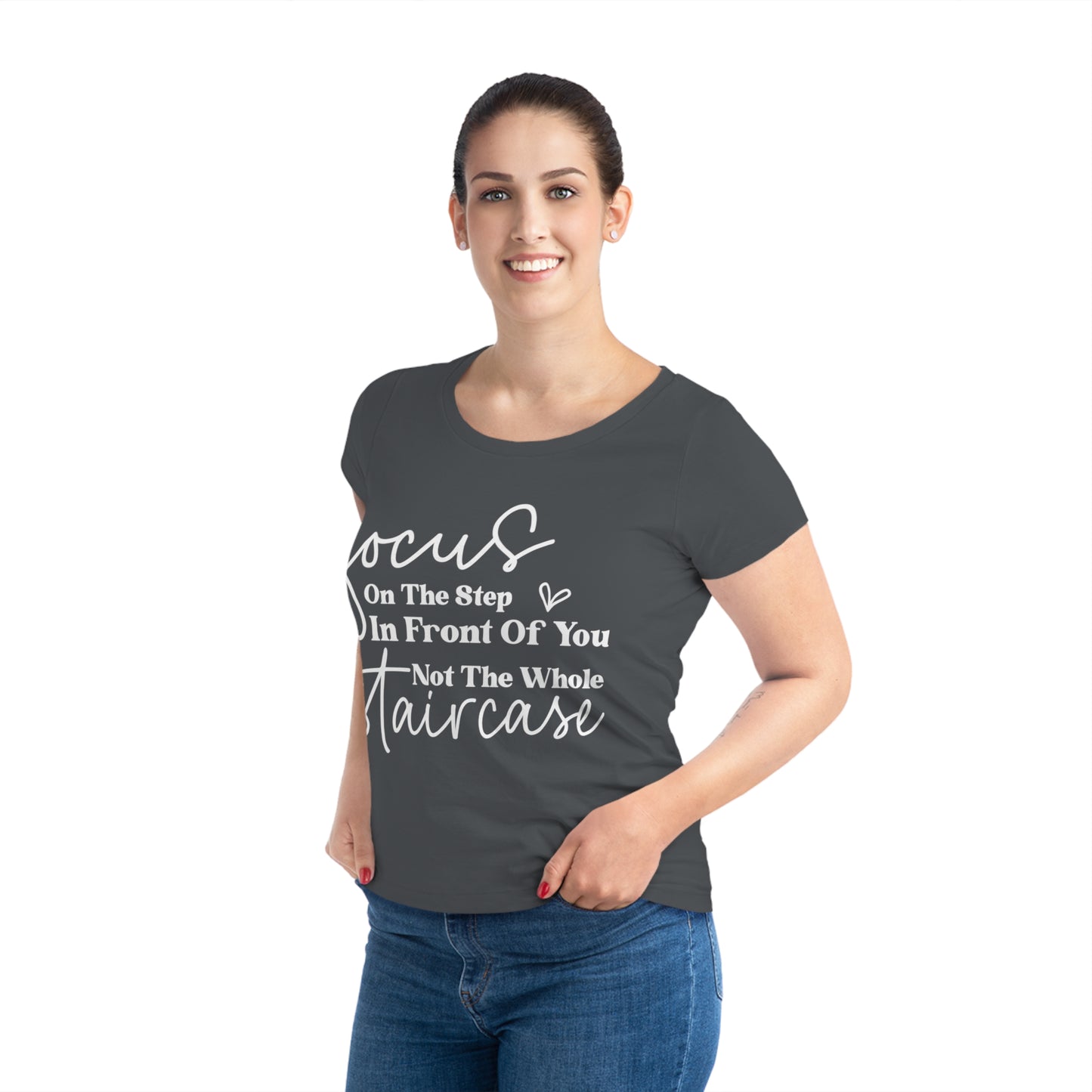 Every Challenge I Face, Women's Jazzer T-shirt (Dark), Printed
