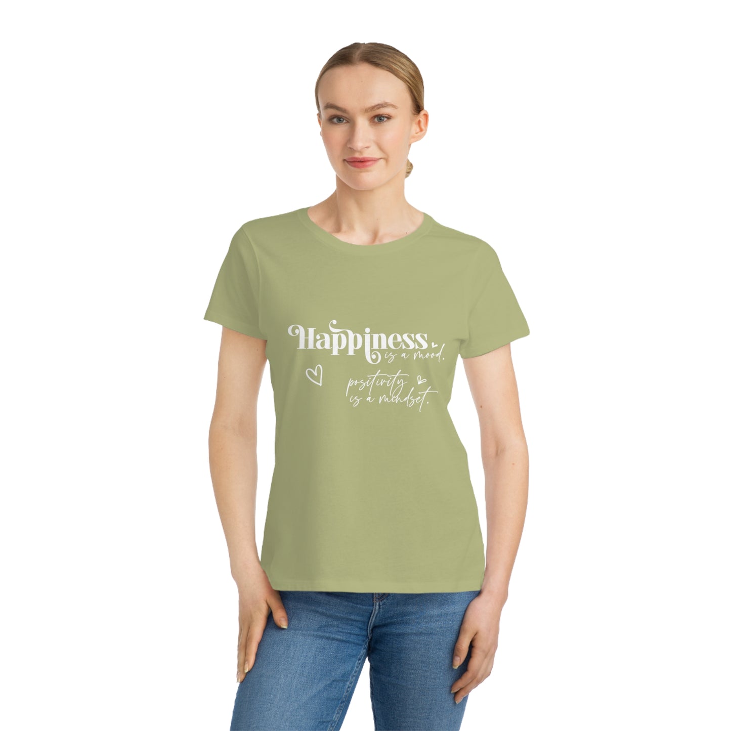 Happiness is a Mood, Organic Women's Classic T-Shirt, Printed