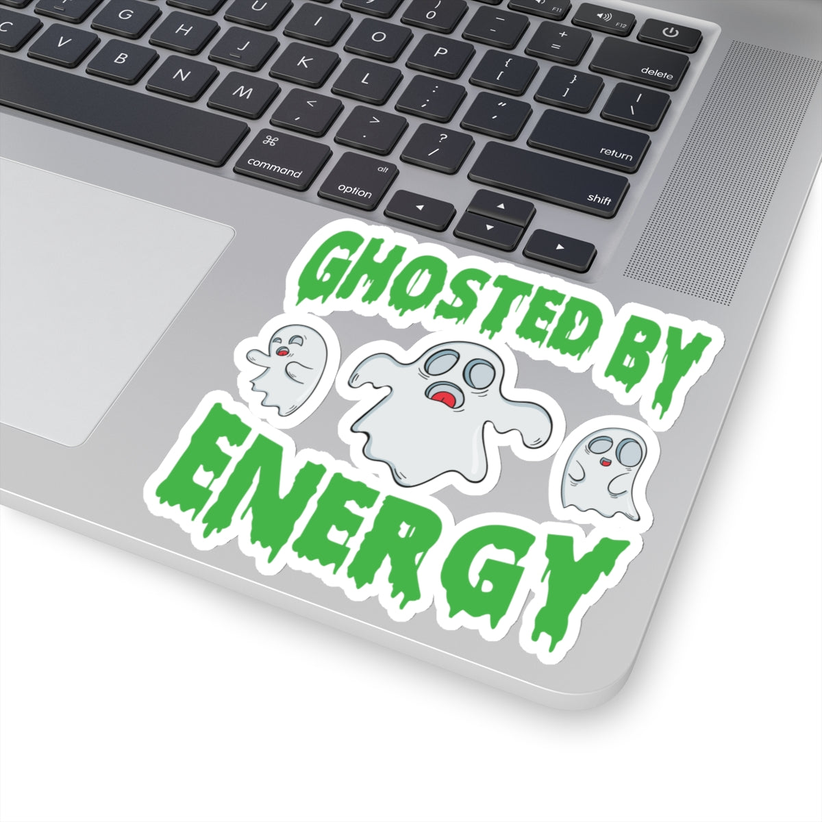 Ghosted by Energy with Spooky Ghosts, Sticker (In Color)