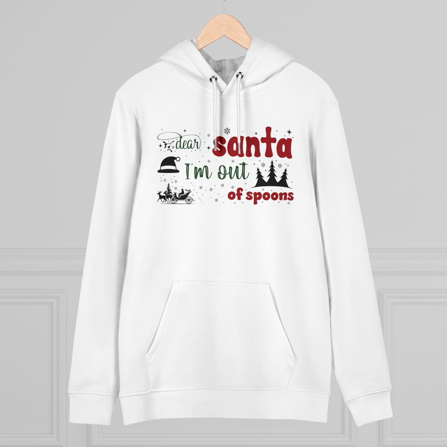 Dear Santa, I’m Out of Spoons | Unisex Heavy Blend Organic Hoodie Sweatshirt