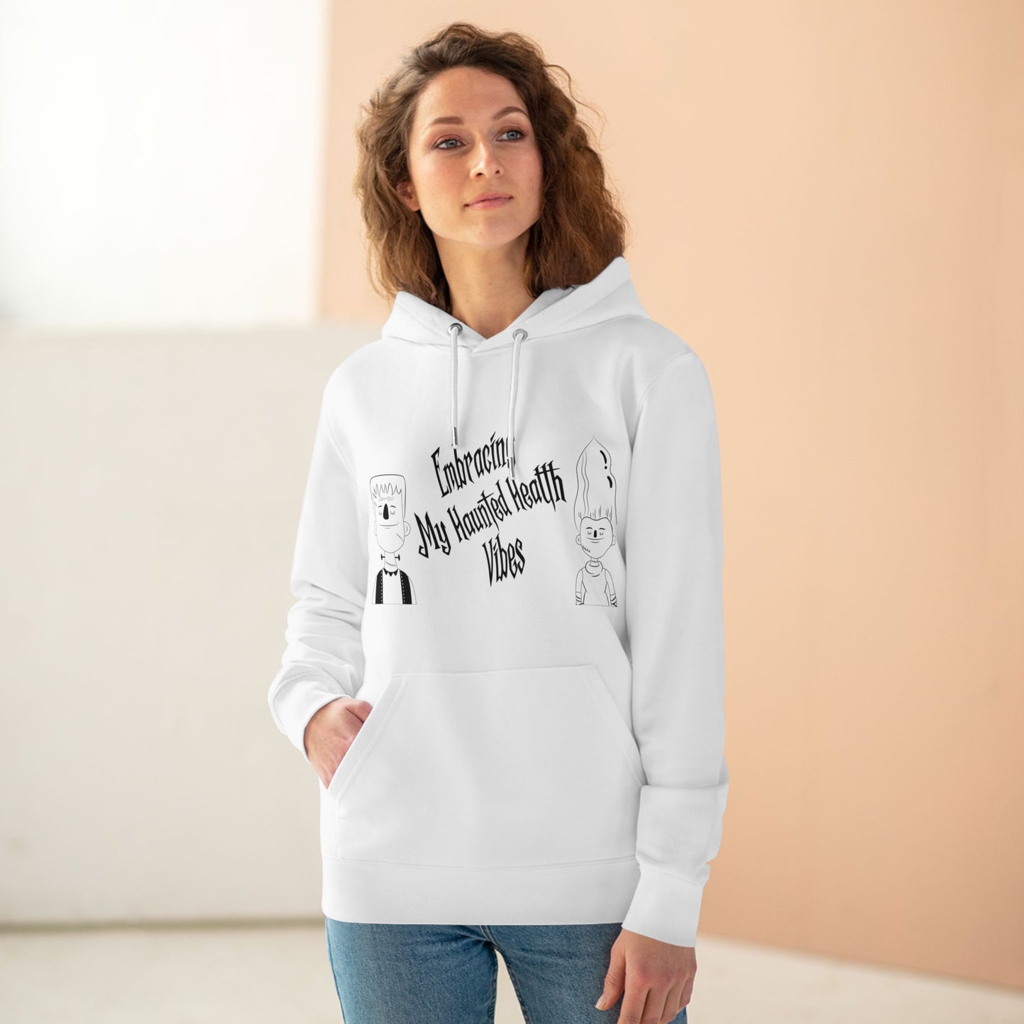 Embracing My Haunted Health Vibes in Pastel Aesthetic | Unisex Heavy Blend Organic Hoodie Sweatshirt