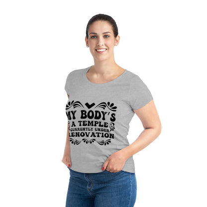 My Body's A Temple..., Women's Jazzer T-shirt (Light), Printed