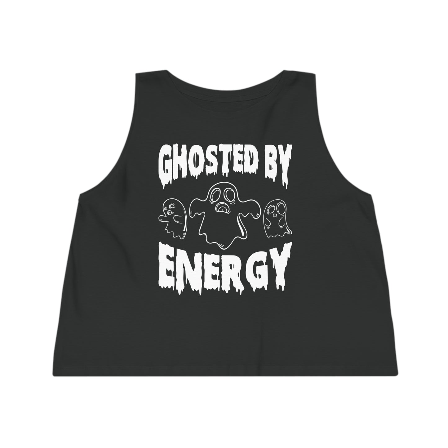 Ghosted by Energy with Spooky Ghosts, Women's Dancer Cropped Tank Top, Printed