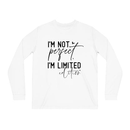 I'm Not Perfect, Unisex Organic Long Sleeve Tee, Printed