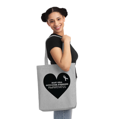 Awareness Heart - Mast Cell Activation Syndrome, Organic Tote, Printed