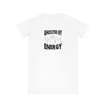 Ghosted by Energy with Spooky Ghosts, Women's Spinner T-Shirt Dress, Printed