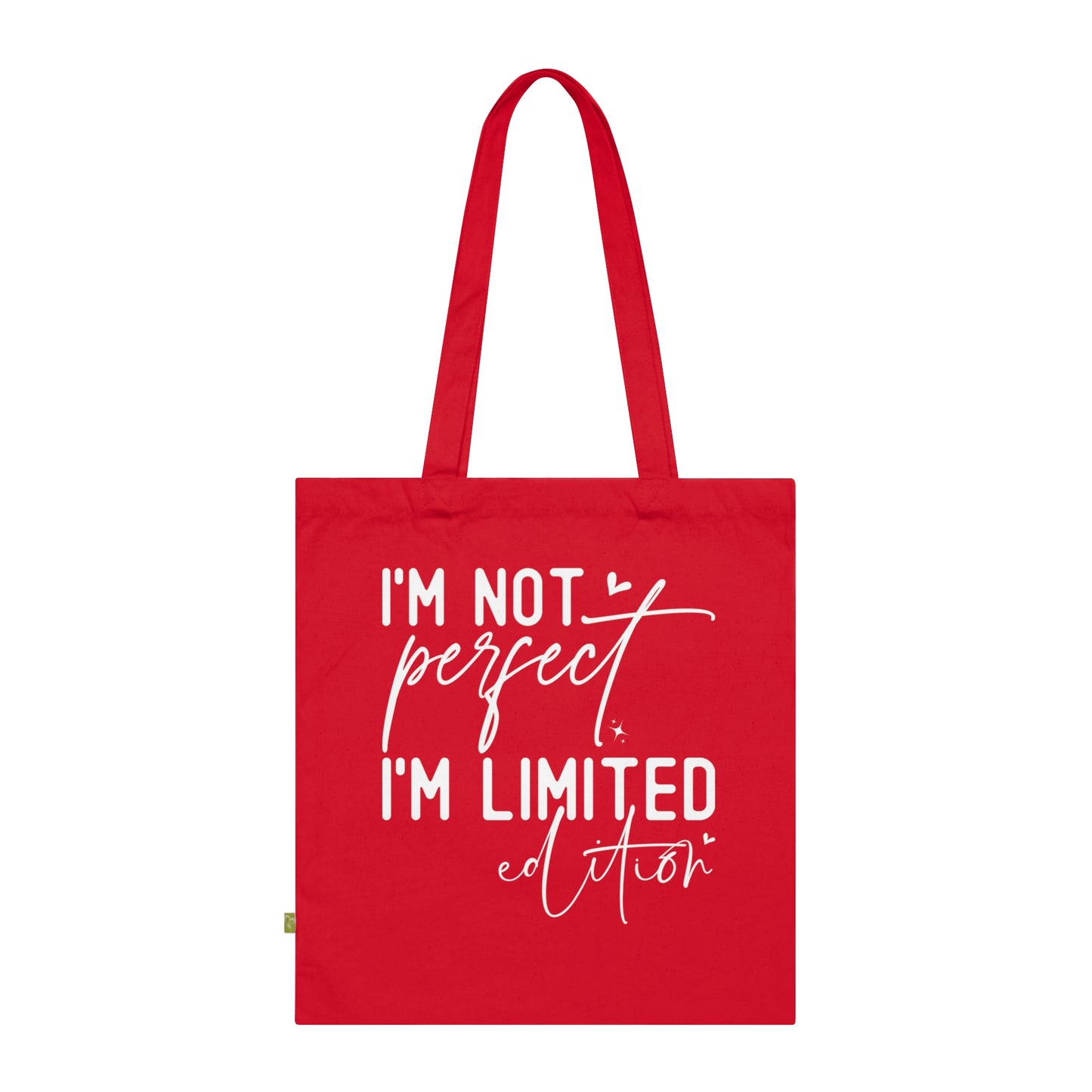 I'm Not Perfect, Organic Tote (Colorful), Printed