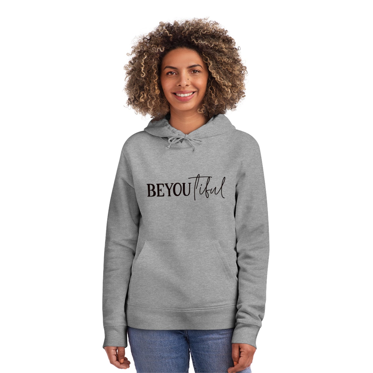 BeYOUtiful, Unisex Organic Drummer Hoodie, Printed