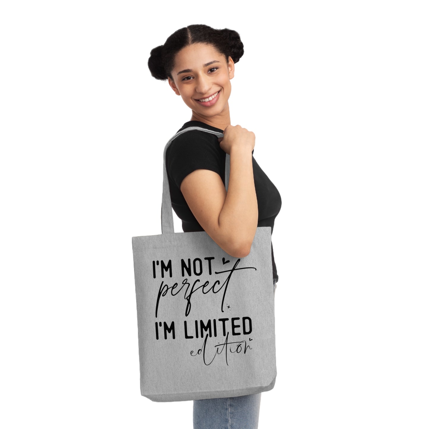 I'm Not Perfect, Organic Tote, Printed