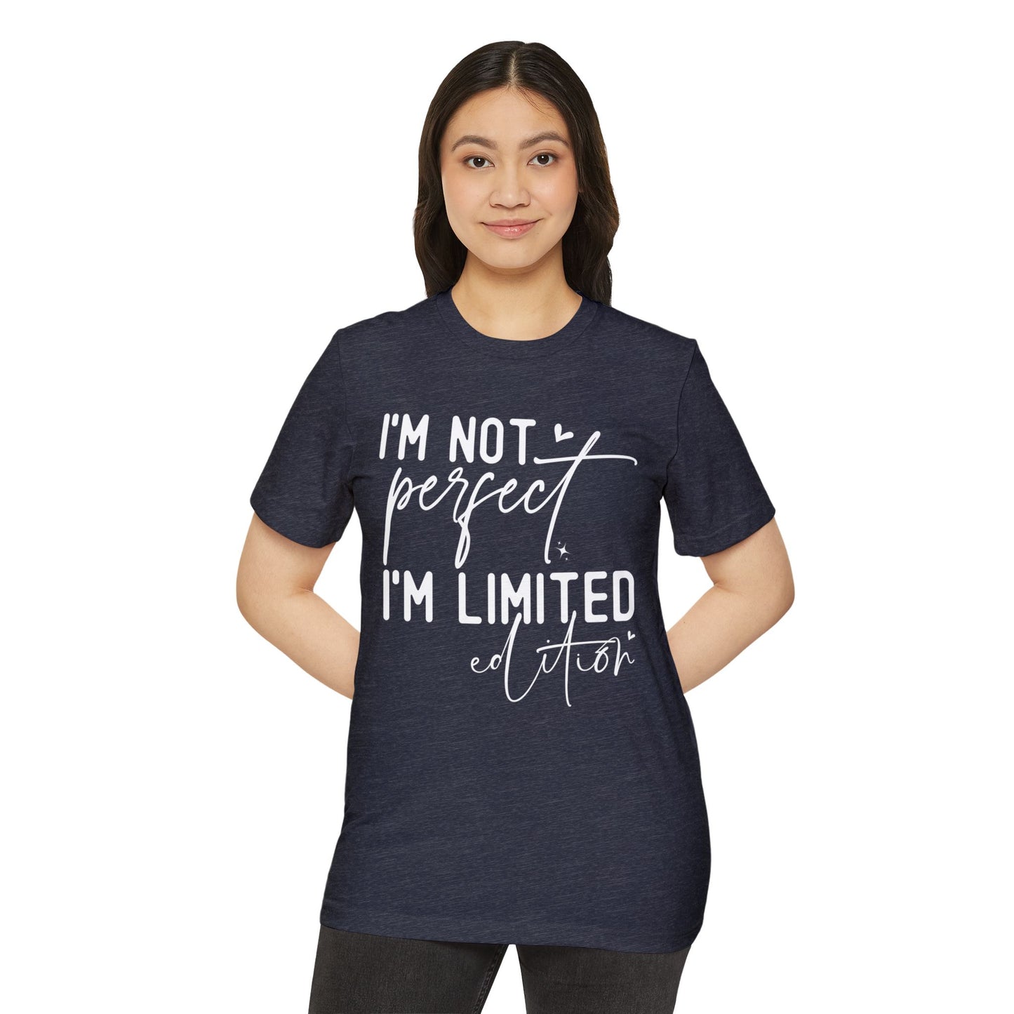 I'm Not Perfect, Unisex Organic Cotton T-shirt, Printed