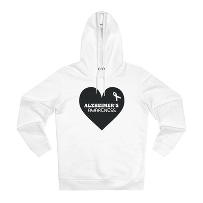 Awareness Heart - Alzheimer's in Pastel Aesthetic | Unisex Heavy Blend Organic Hoodie Sweatshirt