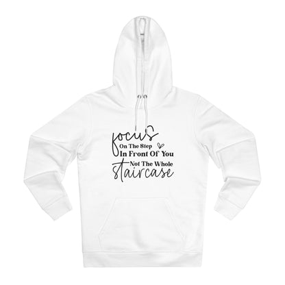 Focus On the Step in Front of You in Pastel Aesthetic | Unisex Heavy Blend Organic Hoodie Sweatshirt