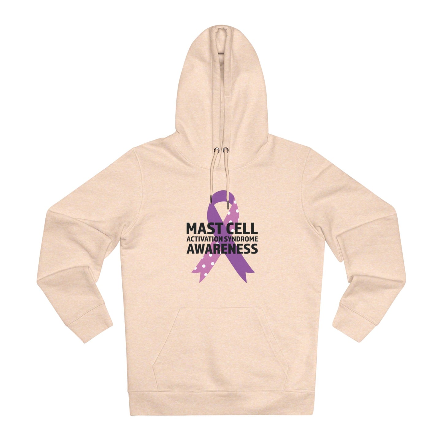 Awareness Ribbon - MCAS in Pastel Aesthetic | Unisex Heavy Blend Organic Hoodie Sweatshirt