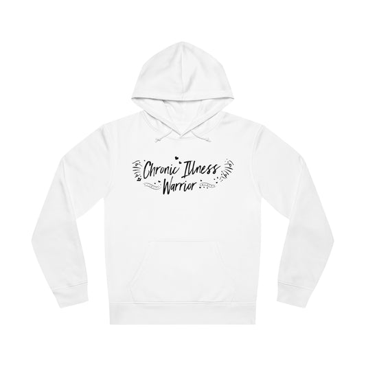 Chronic Illness Warrior, Unisex Organic Drummer Hoodie, Printed