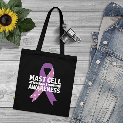 Awareness Ribbon - Mast Cell Activation Syndrome, Organic Tote (Colorful), Printed