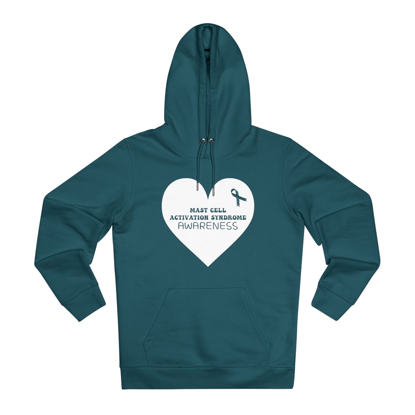 Awareness Heart - Mast Cell Activation Syndrome | Unisex Heavy Blend Organic Hoodie Sweatshirt