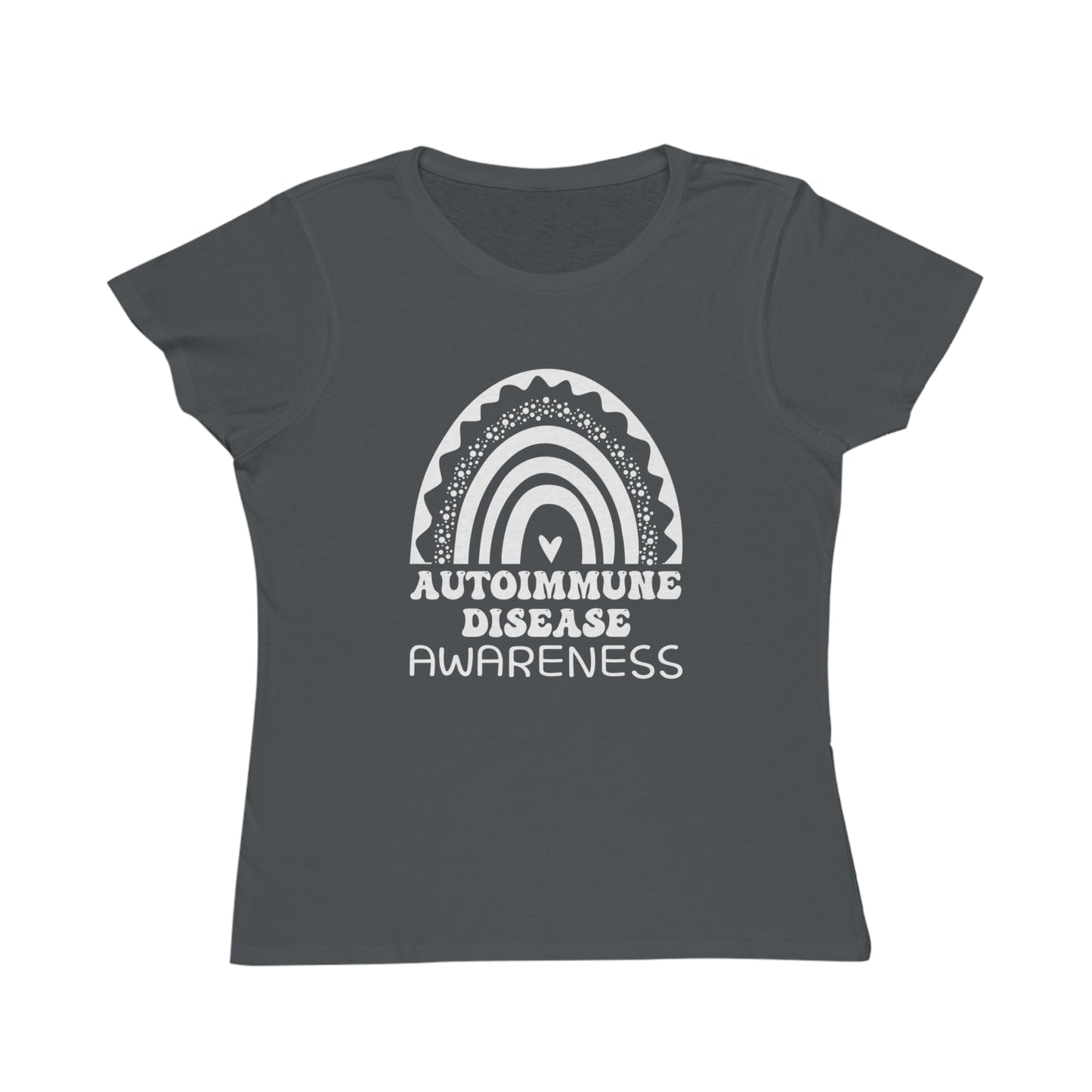 Autoimmune Disease Big Awareness Rainbow | Women's Lightweight, Organic Classic T-shirt