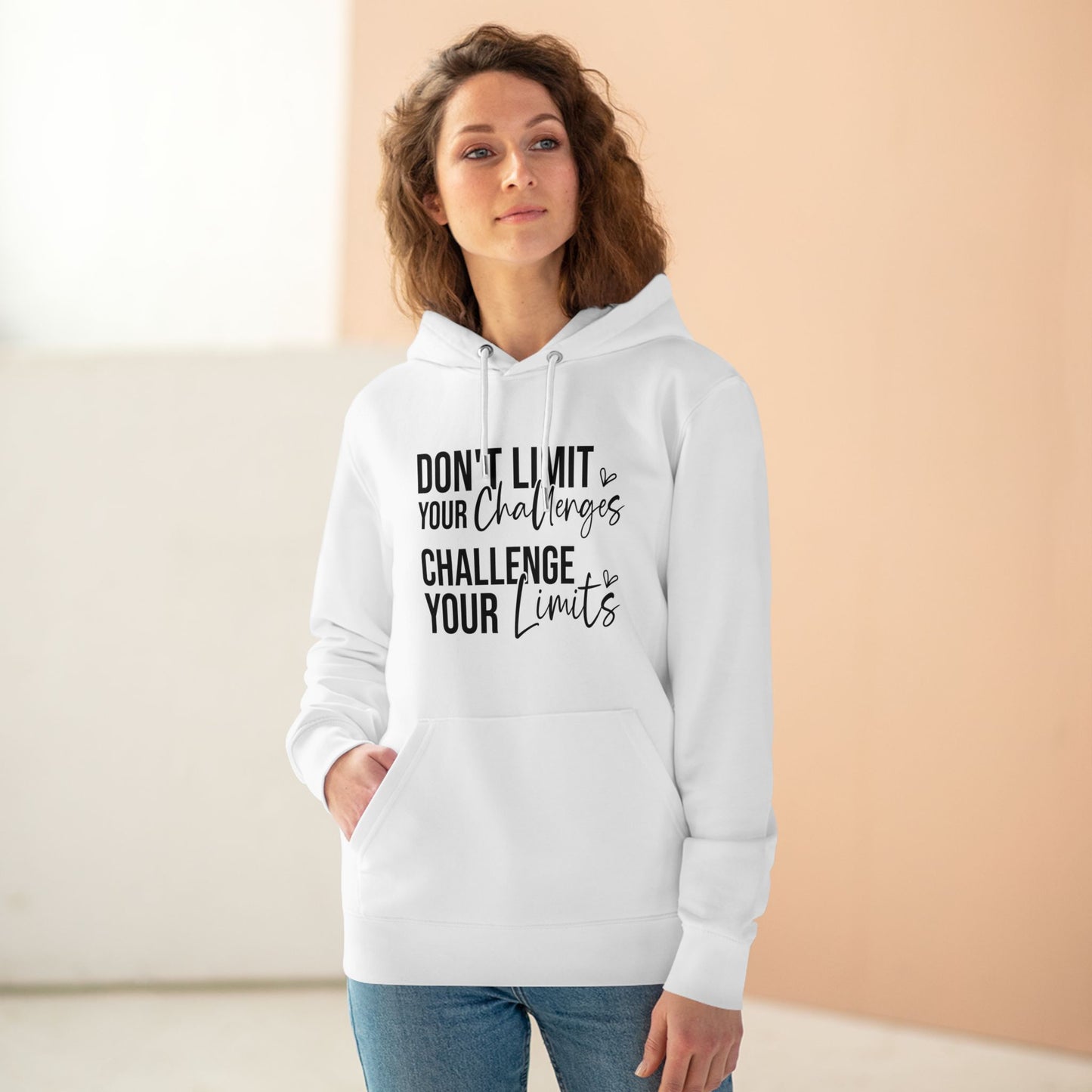 Don't Limit Your Challenges in Pastel Aesthetic | Unisex Heavy Blend Organic Hoodie Sweatshirt