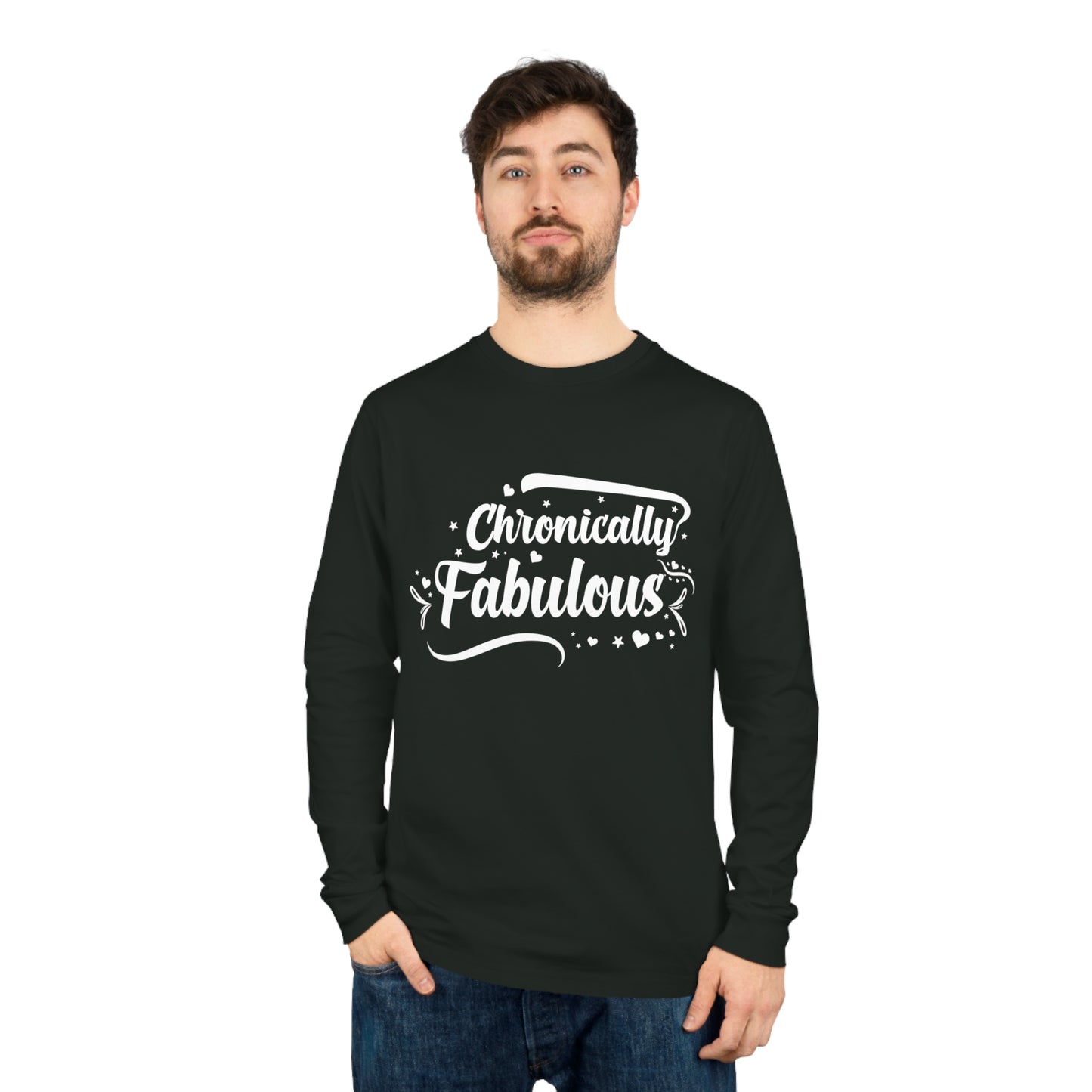 Chronically Fabulous, Unisex Organic Long Sleeve Tee, Printed