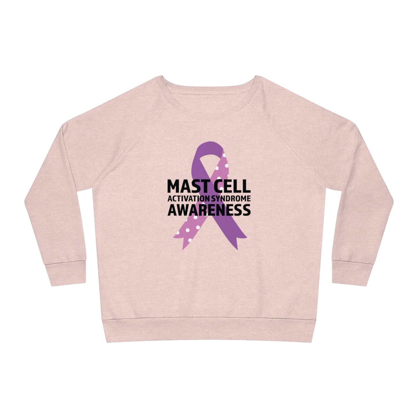 Awareness Ribbon - Mast Cell Activation Syndrome, Women's Dazzler Relaxed Organic Fit Sweatshirt, Printed