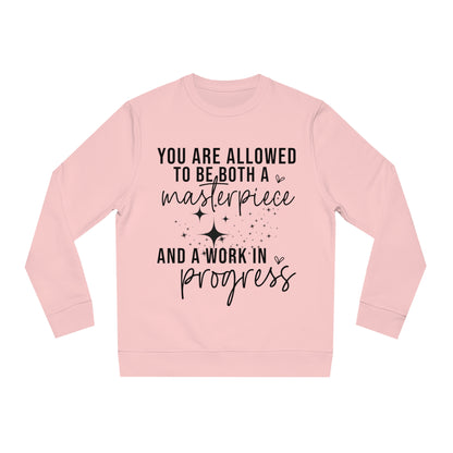 Masterpiece Work in Progress, Unisex Organic Sweatshirt, Printed