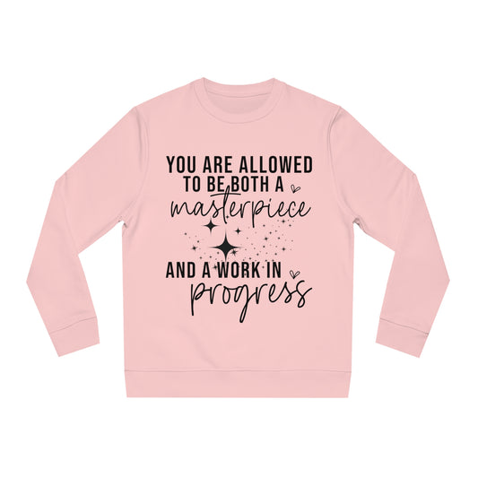 Masterpiece Work in Progress, Unisex Organic Sweatshirt, Printed