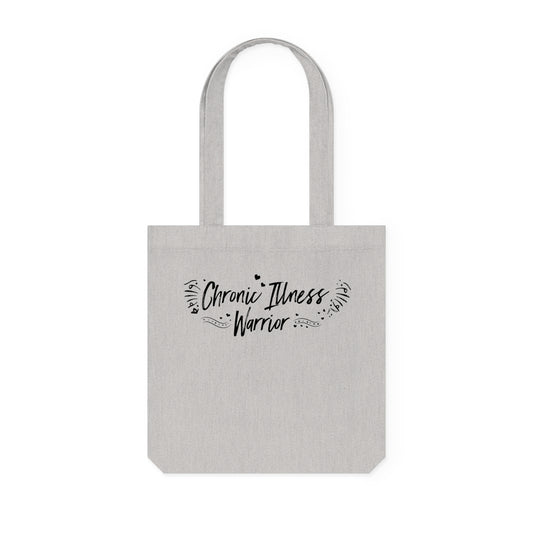 Chronic Illness Warrior, Organic Tote, Printed