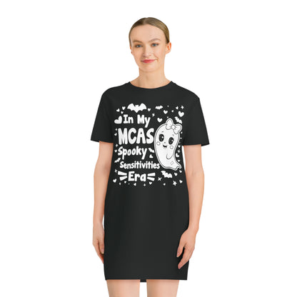 In My MCAS Spooky Sensitivities Era, Women's Spinner T-Shirt Dress, Printed