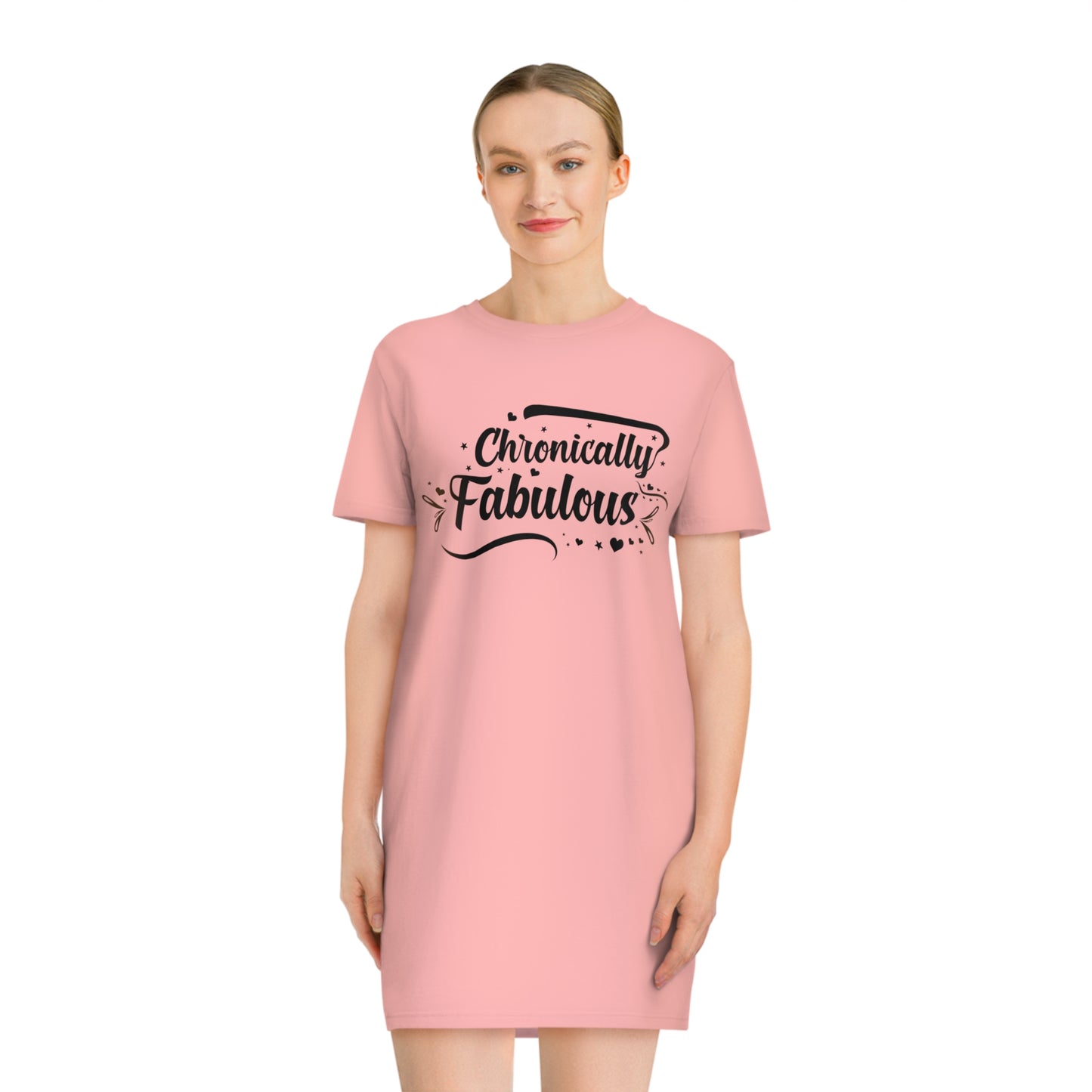 Chronically Fabulous, Women's Spinner T-Shirt Dress, Printed