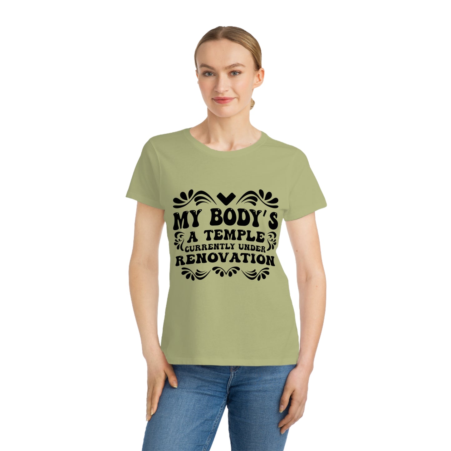 My Body's A Temple..., Organic Women's Classic T-Shirt, Printed