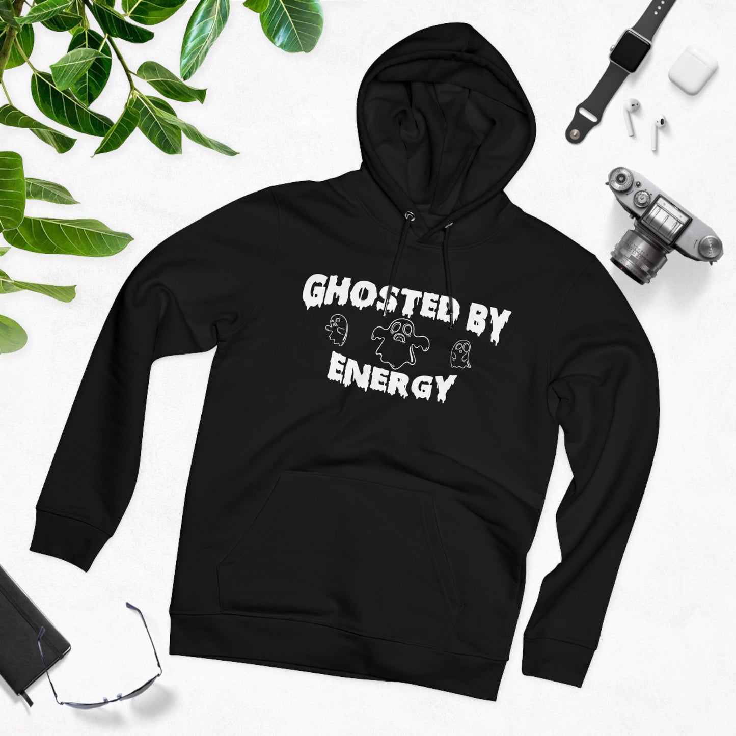 Ghosted by Energy with Spooky Ghosts | Unisex Heavy Blend Organic Hoodie Sweatshirt