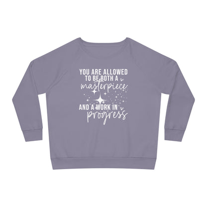 Masterpiece Work in Progress, Women's Dazzler Relaxed Organic Fit Sweatshirt, Printed