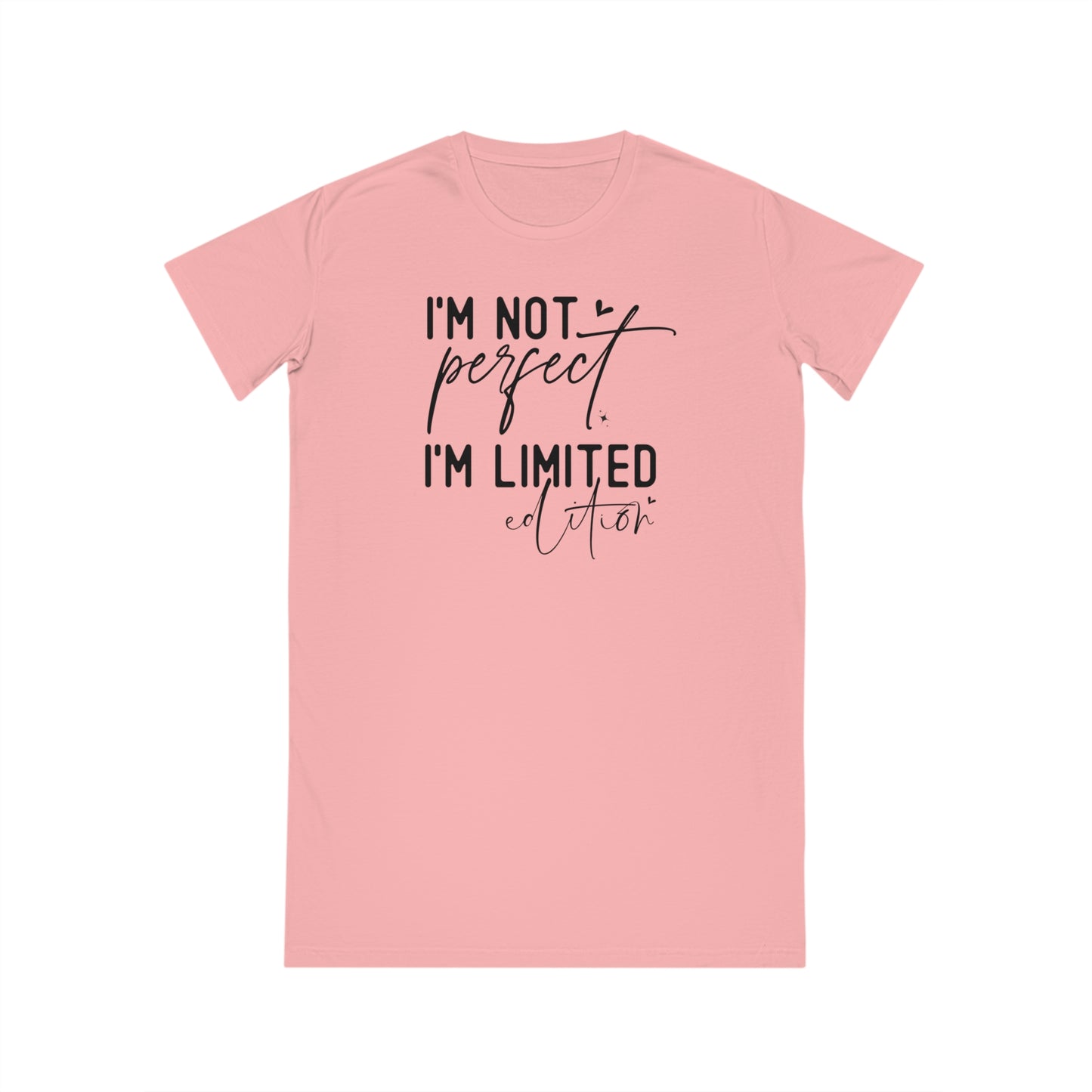 I'm Not Perfect, Women's Spinner T-Shirt Dress, Printed