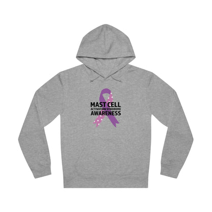 Awareness Ribbon - Mast Cell Activation Syndrome, Unisex Organic Drummer Hoodie, Printed