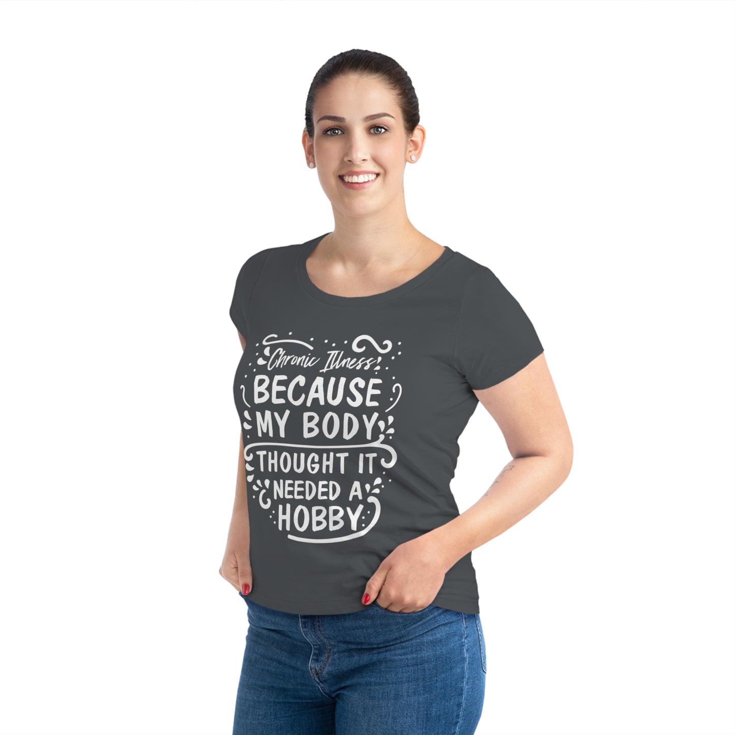 My Body Thought it Needed a Hobby, Women's Jazzer T-shirt (Dark), Printed