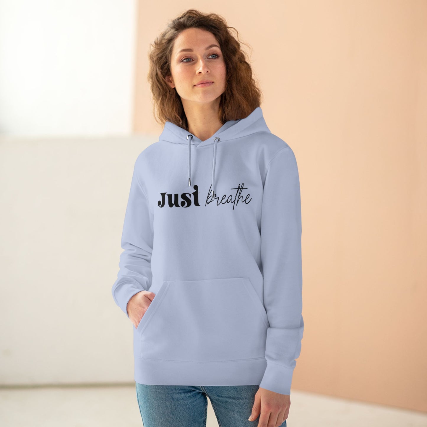 Just Breathe in Pastel Aesthetic | Unisex Heavy Blend Organic Hoodie Sweatshirt