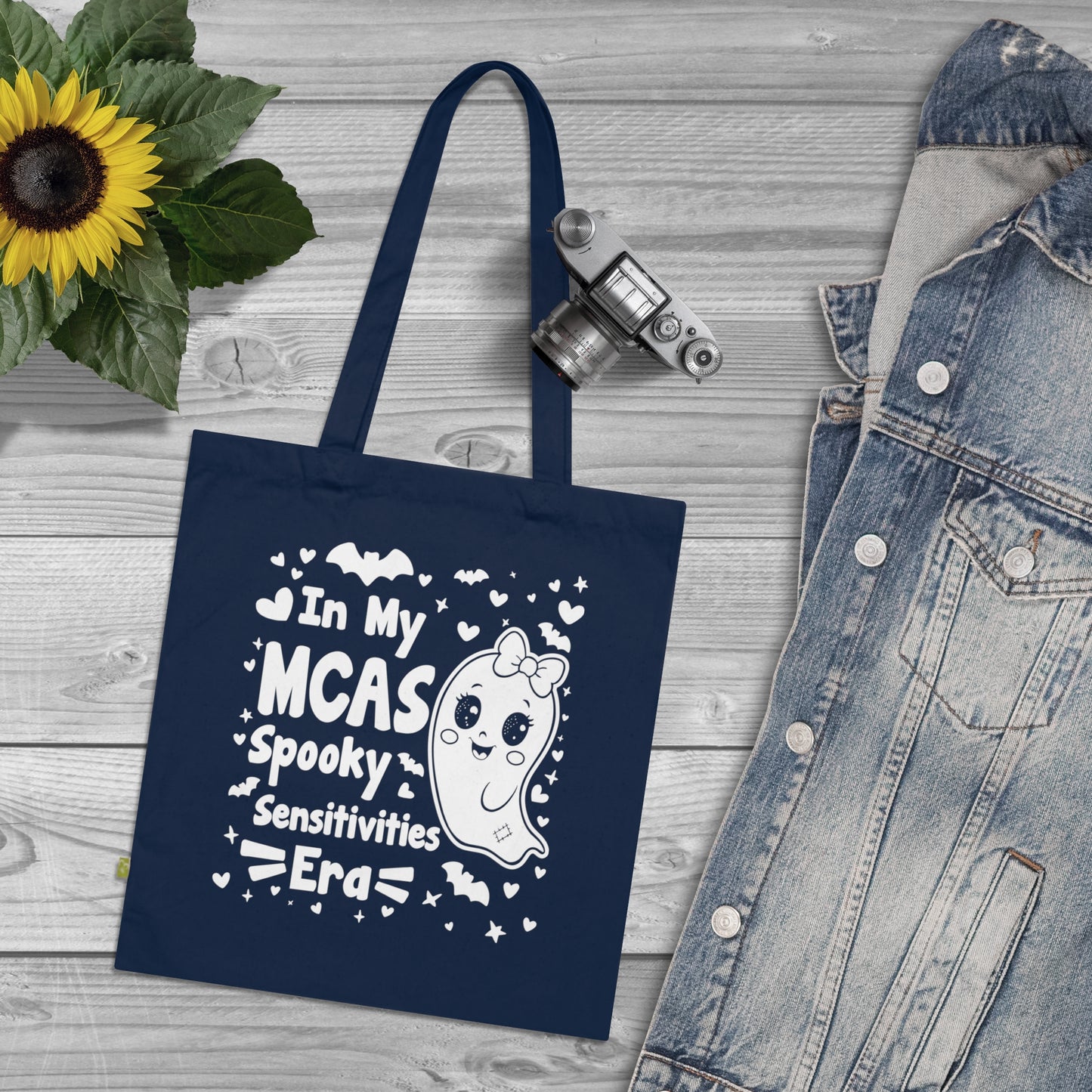 In My MCAS Spooky Sensitivities Era, Organic Tote (Colorful), Printed