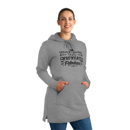 Even on My Worst Days, Women's Streeter Organic Hoodie Dress (Dark), Printed