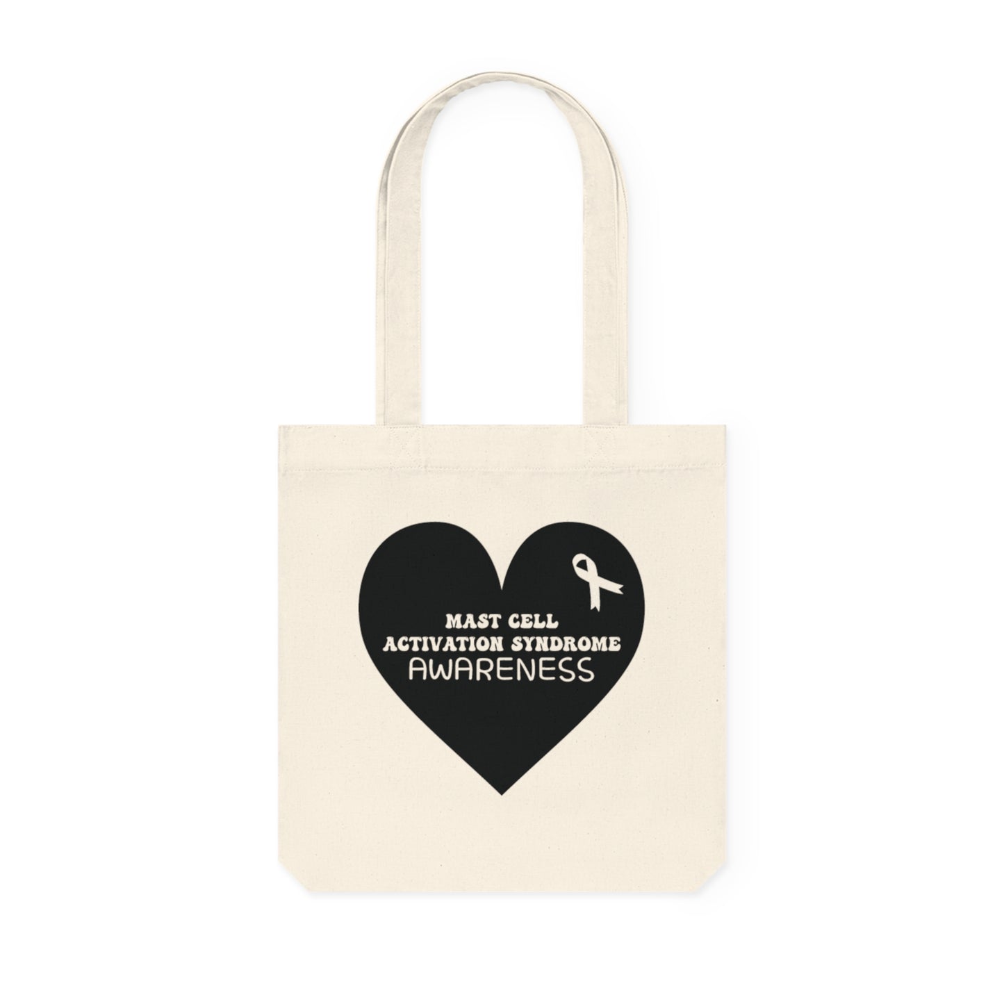 Awareness Heart - Mast Cell Activation Syndrome, Organic Tote, Printed