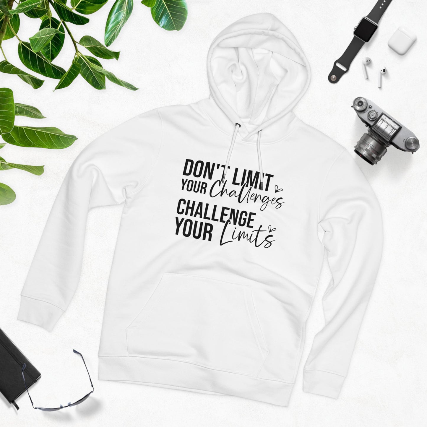 Don't Limit Your Challenges in Pastel Aesthetic | Unisex Heavy Blend Organic Hoodie Sweatshirt