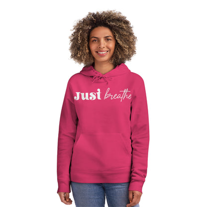 Just Breathe, Unisex Organic Drummer Hoodie, Printed